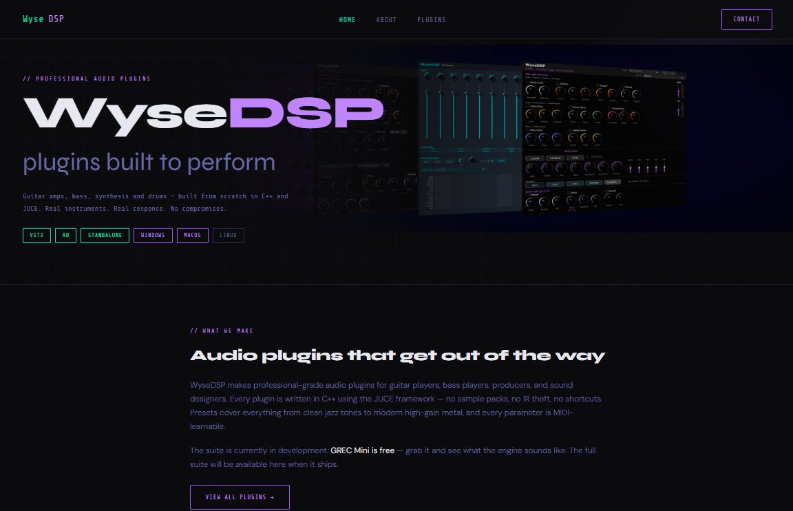 WyseDSP.com is Live